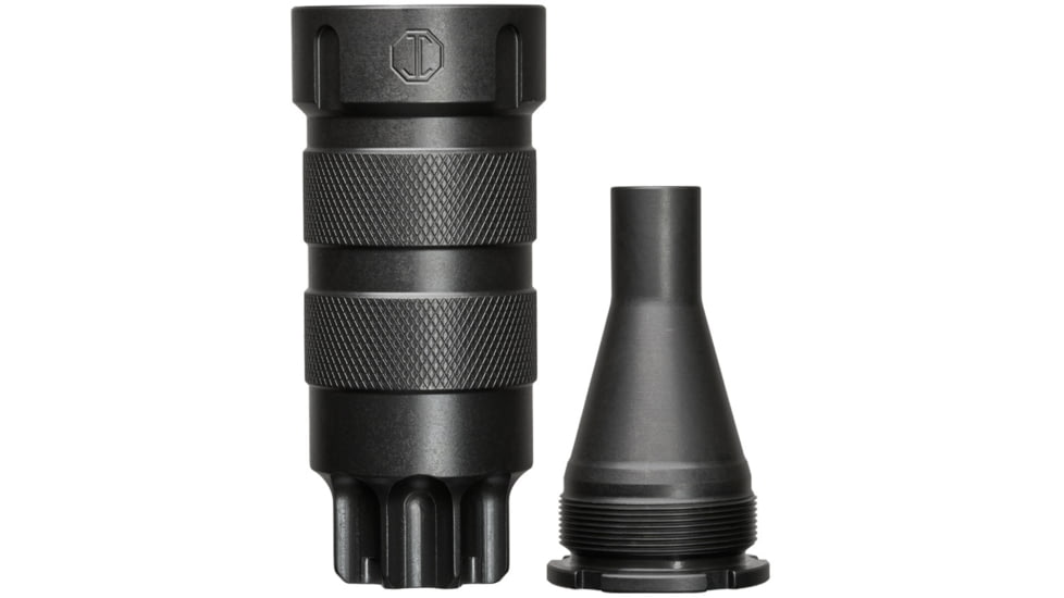 JMac Customs FRD-28S Flash Reduction Device w/ Cone, Black, 5.56, FRD28S13720FCX20556