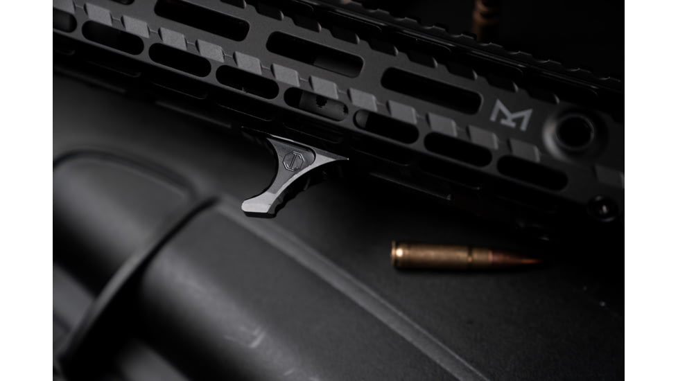 JMac Customs HRD MLOK Handstop, Hard Coat Anodized, Black, HRD-1