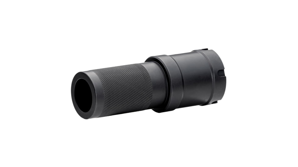 JMac Customs Bravo Extended Blast Shield Muzzle Device, 1.375-24 Thread, Black, BDS-37-EXT