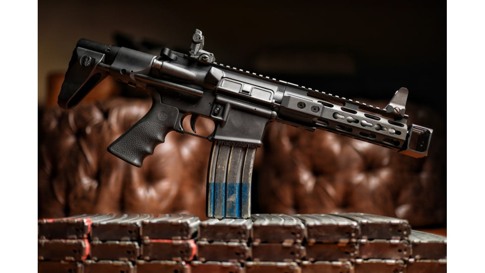 JMac Customs LAF 1/2-28 Flash and Sound Enhancing Muzzle Brake, Black Nitride, LAF-28