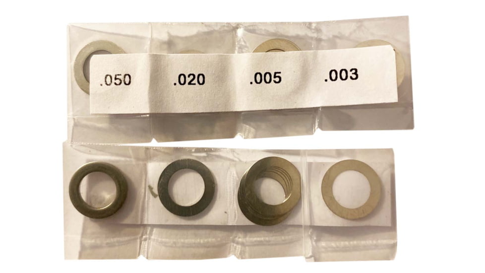 JMac Customs Metric Face Mount Shims, Stainless Steel, Black, Shim-Face-Metric