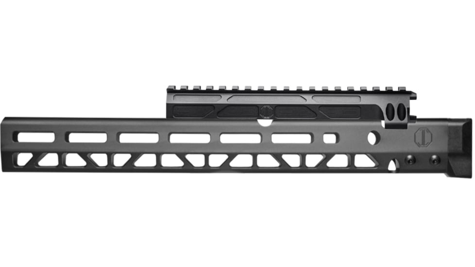 JMac Customs MMS 14.25in AK Handguard w/o Sling Loop Cut w/ AKM Gas Tube, Black, HGAKM1425NLH