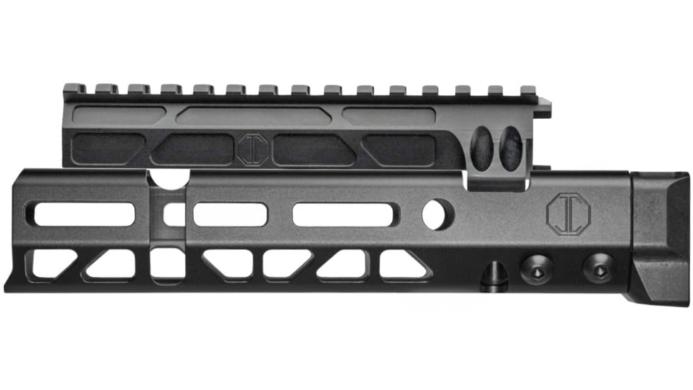 JMac Customs MMS 8in AK Handguard w/ Sling Loop Cut with WBP Mini Jack / Lynx 7.62x39 Gas Tube, Black, HGAKMLHGAKMU