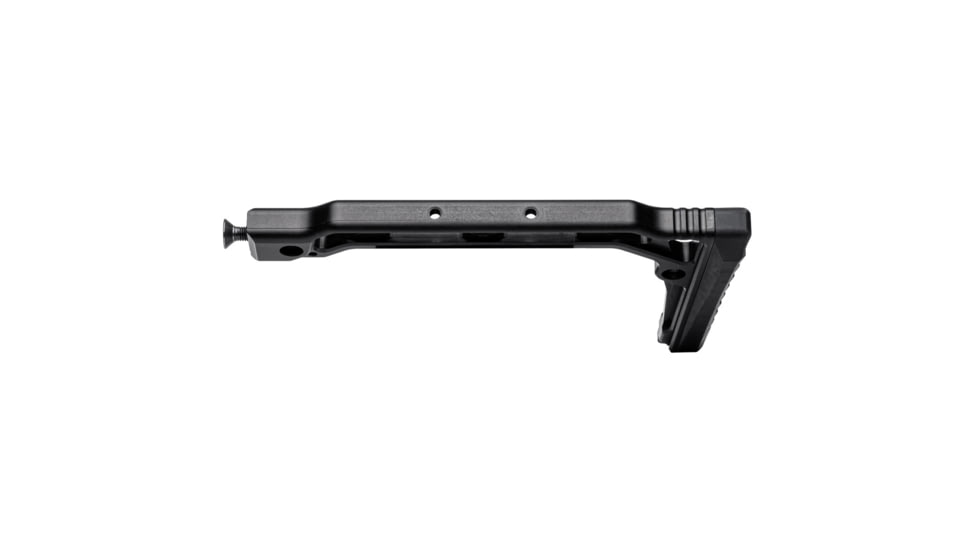 JMac Customs SS-8R Stock 4.5mm Folding Aks w/Rubber Butt Pad, Black, SS-8RP+SM-4.5