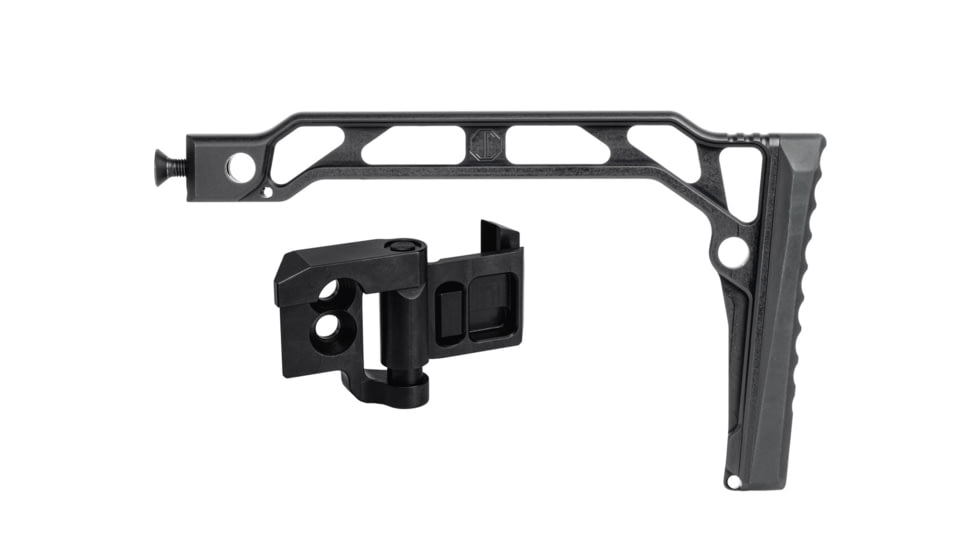 USED JMac Customs SS-8RP Stock JMac 1913 Folding Mech w/Rubber Butt Pad, Black, SS-8RP+FM-SM-1913, EDEMO1