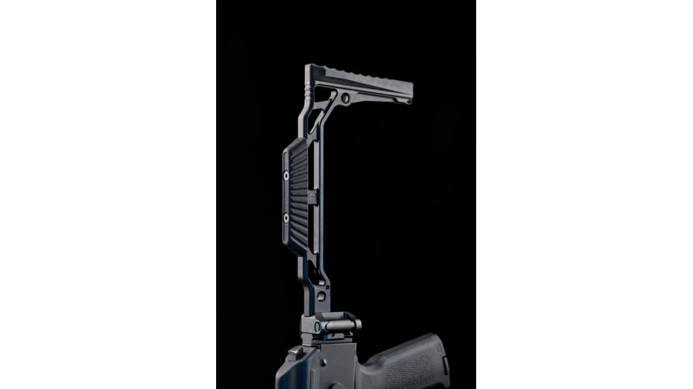 JMac Customs SS-9RP Skeleton Stock w/ Rubber Butt Pad w/ JMac 1913 Folding Mech, 9in, SS-9RP+FM-SM-1913