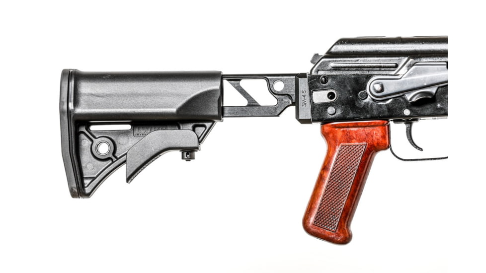 JMac Customs ST-6 Skeletonized Tube for 4.5mm Folding AKs, 6in, Black, ST-6+SM-4.5