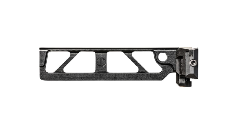JMac Customs ST-6 Skeletonized Tube with 1913 Folding Mech, 6in, Black, ST-6+FM-SM-1913