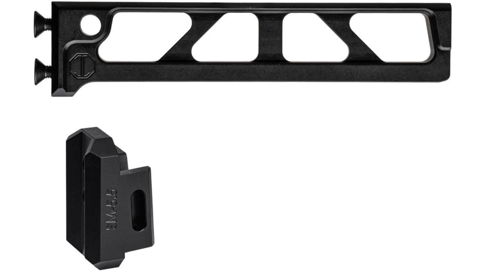 JMac Customs ST-7 Skeletonized Tube for Compact M4 Stocks for 5.5mm Folding AKs, Black, ST-7+SM-5.5
