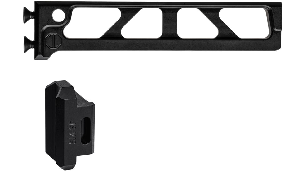 JMac Customs ST-7 Skeletonized Tube for Compact M4 Stocks for SAM7SF, Black, ST-7+SM-SF