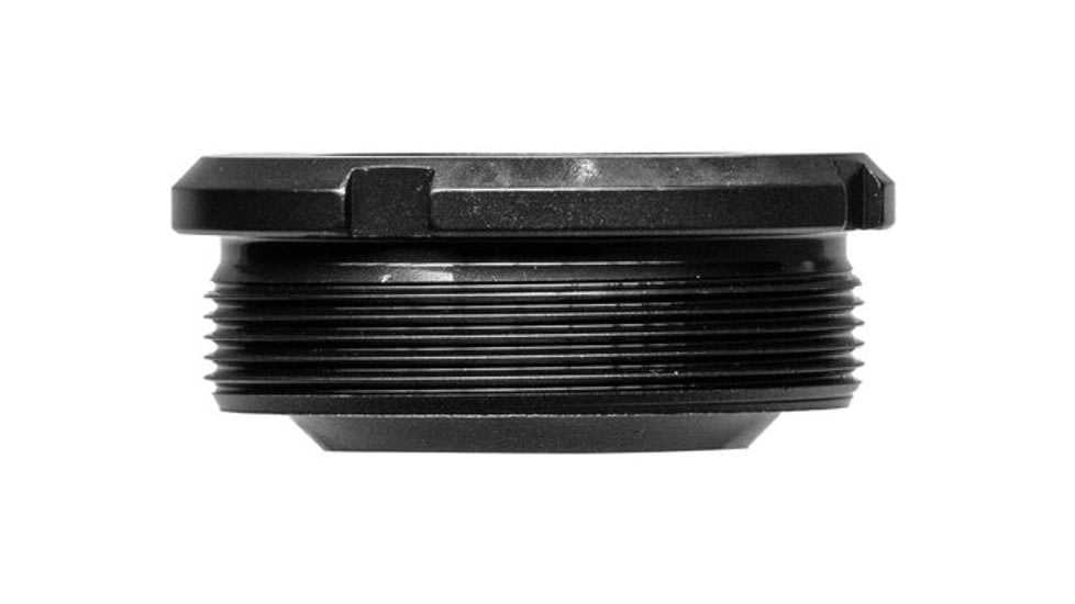 JMac Customs Taper Mount Suppressor Adapter, HUB Low Profile Stainless, Black, TA-90T-X37