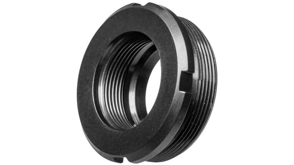 JMac Customs Taper Mount Suppressor Adapter, HUB Low Profile Stainless, Black, TA-90T-X37