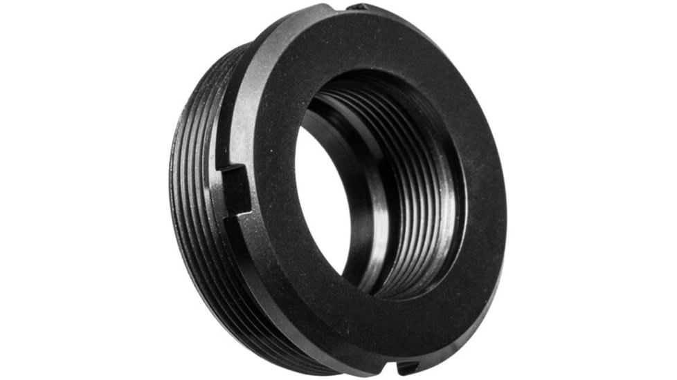 JMac Customs Taper Mount Suppressor Adapter, HUB Low Profile Stainless, Black, TA-90T-X37