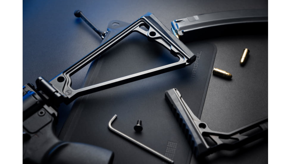 JMac Customs TS-8P Triangle Stock w/ Rubber Buttpad, 8in, TS-8P