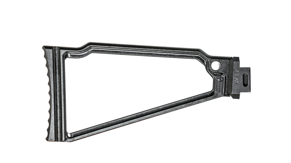 JMac Customs TS-8R Triangle Stock for 4.5mm Folding AKs, 8in, Black, TS-8R+SM-4.5