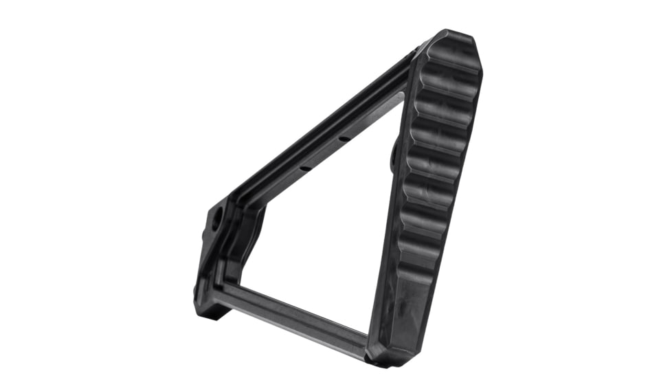 JMac Customs TS-9P 9in Triangle Stock w/Rubber Buttpad, Black, TS-9P