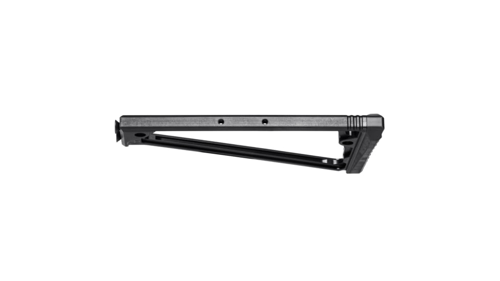 JMac Customs TS-9P Stock 5.5mm Folding Aks w/Rubber Butt Pad, Black, TS-9P+SM-5.5