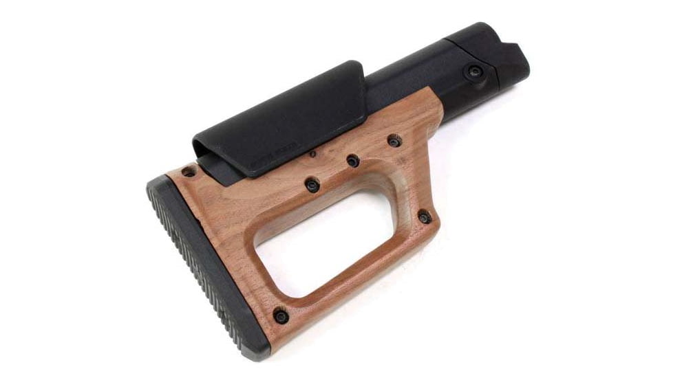 JMK Wood AR Adjustable Stock, Hollow, Black, STK01
