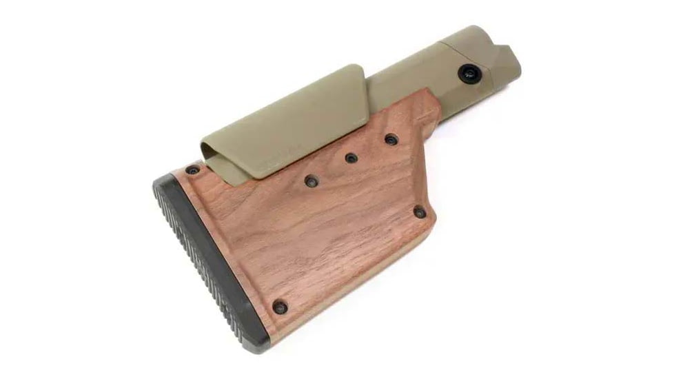 JMK Wood AR Adjustable Stock, Solid, FDE, STK04