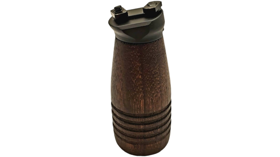 JMK Wood Vertical Foregrip Assembly, Grooved, M-LOK, +10 Mini A3 Base, VFG-MA04