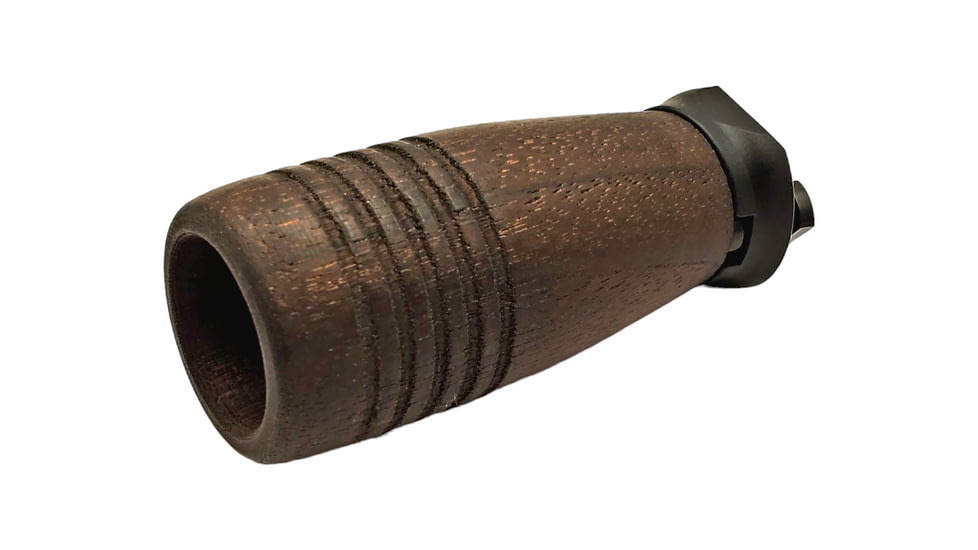 JMK Wood Vertical Foregrip Assembly, Grooved, M-LOK, Standard Mini A3 Base, VFG-MA02