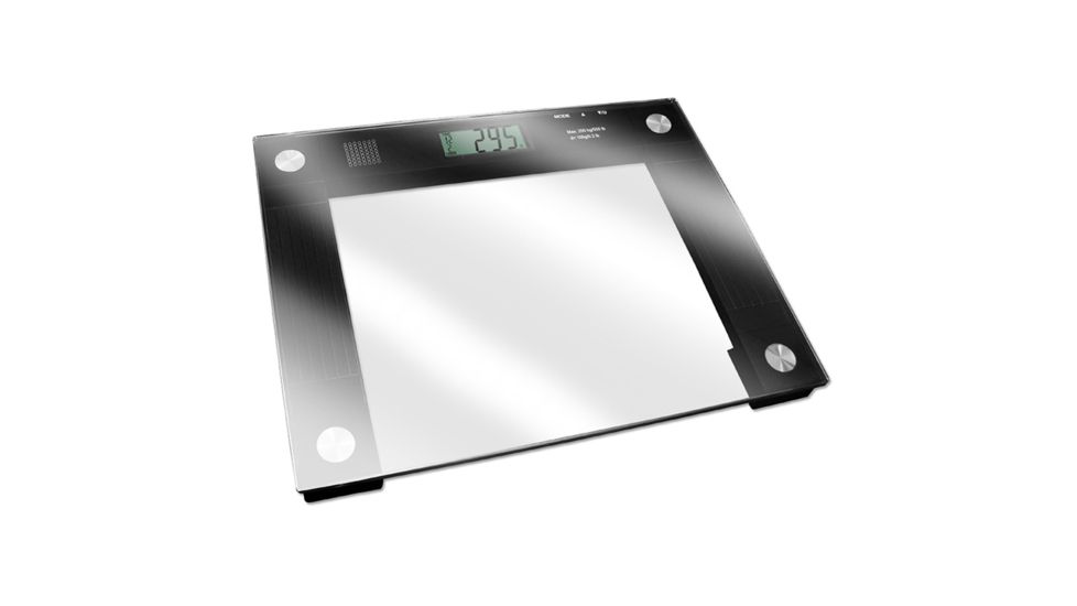 JOBAR Extra Wide Talking Scale 550Lbs, Black JB5824
