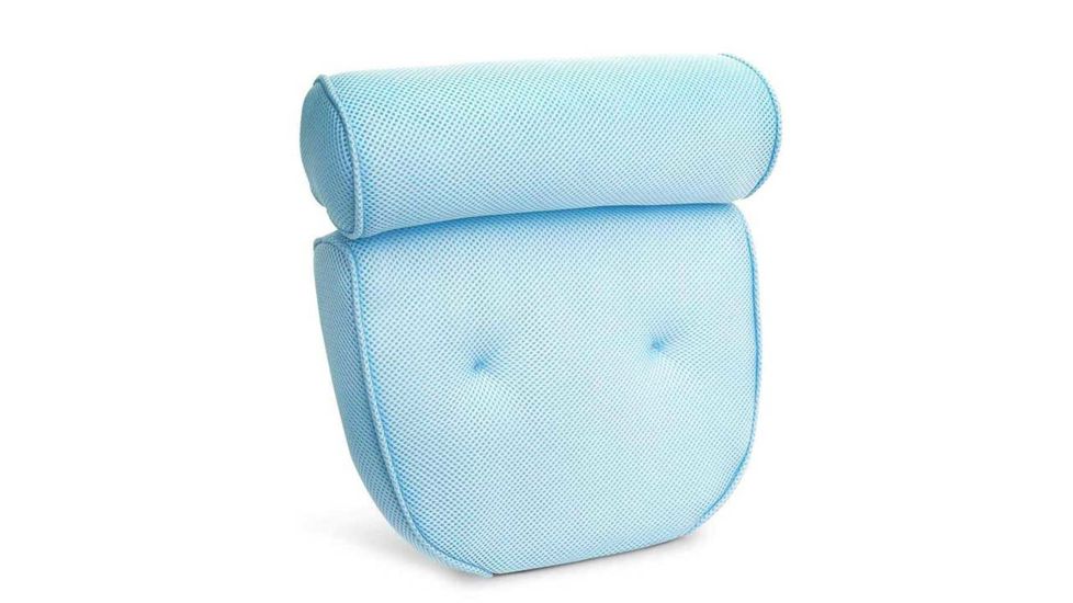 JOBAR Ideaworks Home Spa Bath Pillow Neck &amp; Back Comfort, Blue JB7419