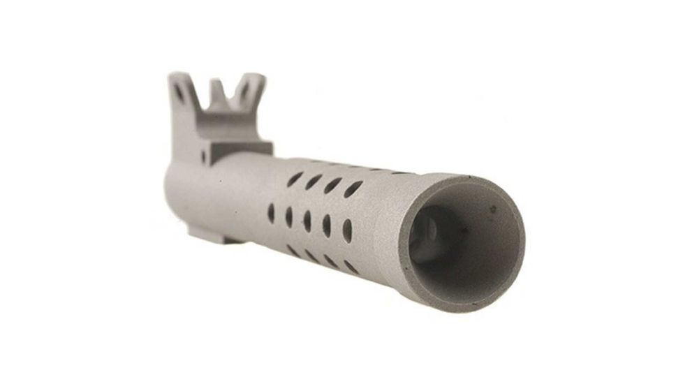 John Masen Co. Black Warrior Muzzle Brake w/Front Sight, Stainless Steel JTM1438S