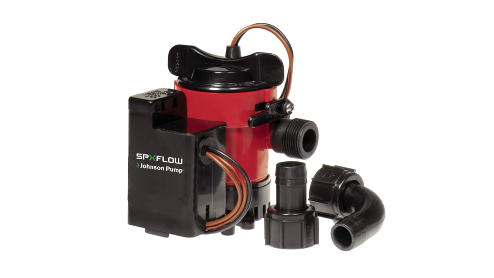 Johnson Pump Cartridge Combo Automatic Submersible 12V Bilge Pump 1250 GPH 1 1/8 Discharge, 06203-00
