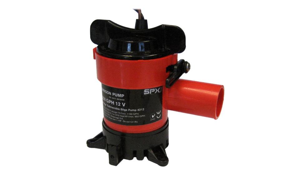 Johnson Pump GPH Bilge Pump 1-1/8&quot; Hose 12V 1250 38954