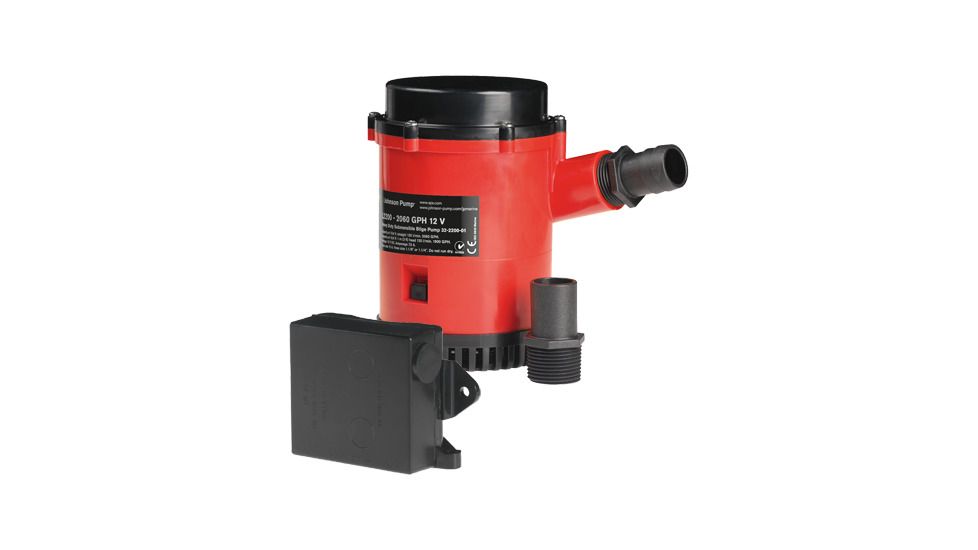Johnson Pump HD Bilge Pump 2200 GPH w/Ult. Switch 12V, 02274-001