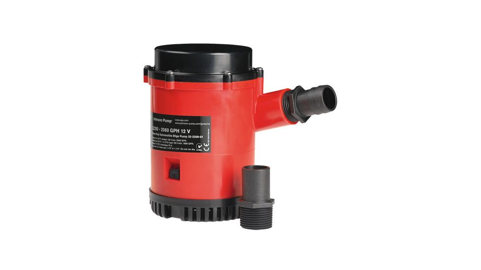 Johnson Pump HD Bilge Pump, 2200GPH, 24V, No Switch, 22084