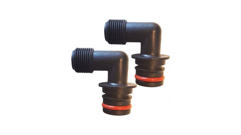 Johnson Pump KlickTite Port Conn, 90deg 1/2inBSP, 3/4in, 09-47087