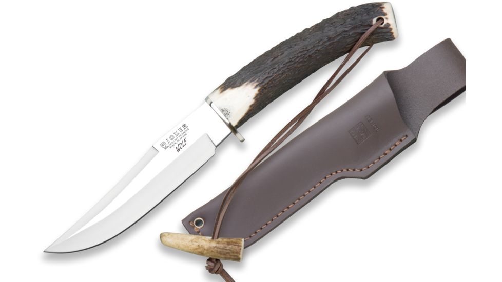 Joker Knives De Monte Knife Stag Horn 5.46in. Blade, 10.33in. Length CC72USA