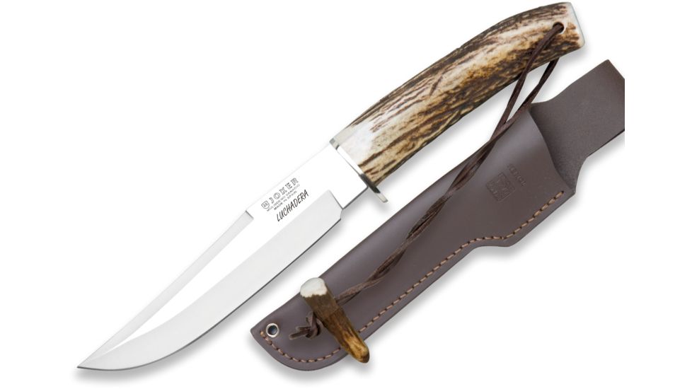 Joker Knives De Monte Knife Stag Horn 6.24in. Blade, 11.7in. Length CC73USA