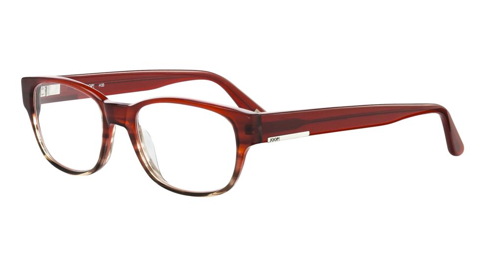 JOOP! 81060 Progressive Prescription Eyeglasses - Red Frame and Clear Lens 81060-6402PR