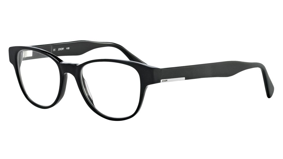 JOOP! 81062 Single Vision Prescription Eyeglasses - Black Frame and Clear Lens 81062-8840SV
