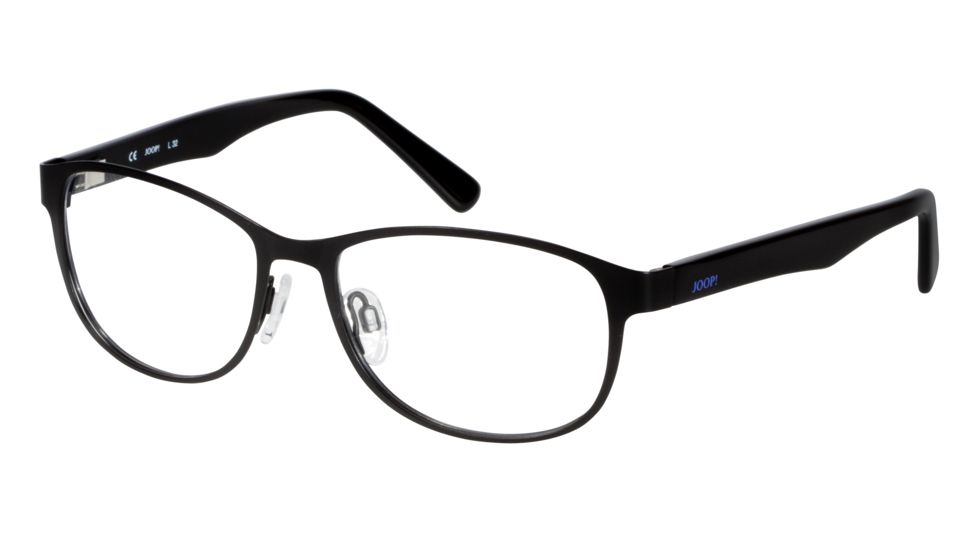 JOOP! 83152 Single Vision Prescription Eyeglasses - Black Frame and Clear Lens 83152-822SV