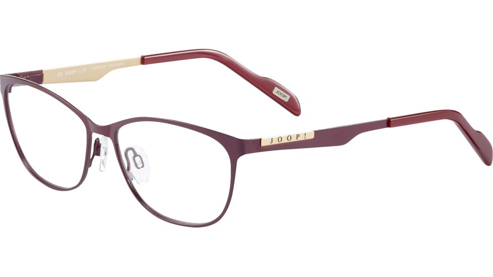 JOOP! 83216 Progressive Prescription Eyeglasses, Winered Gold Frame, 83216-974PR