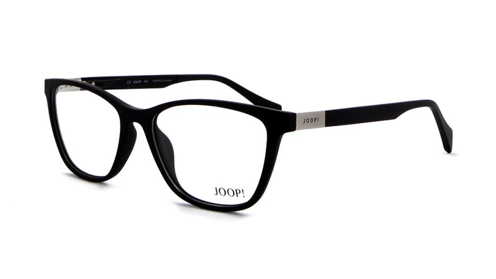 Joop! 86002 Bifocal Prescription Eyeglasses, Black Matte Frame, 86002-6100BI