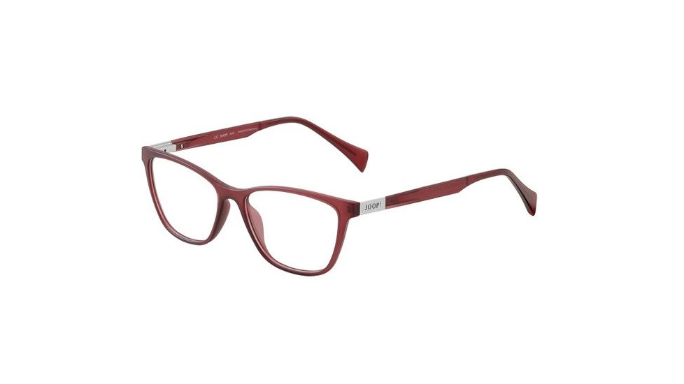Joop! 86002 Bifocal Prescription Eyeglasses, Red Matte Frame, 86002-2100BI