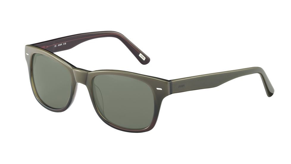 Joop! 87171 Bifocal Prescription Sunglasses, Khaki Frame, Grey/Green Lens-87171-6635BI