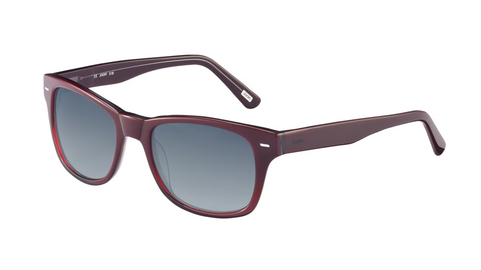Joop! 87171 Bifocal Prescription Sunglasses, Red Frame, Grey Gradient Lens-87171-6705BI