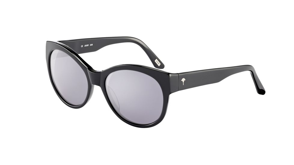 Joop! 87184 Progressive Prescription Sunglasses, Black Frame, Grey W/ Silver Mirror Lens-87184-8840PR
