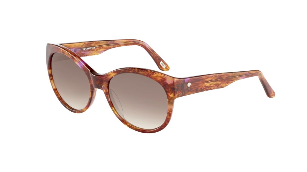 Joop! 87184 Progressive Prescription Sunglasses, Redbrown Frame, Brown Gradient Lens-87184-6917PR