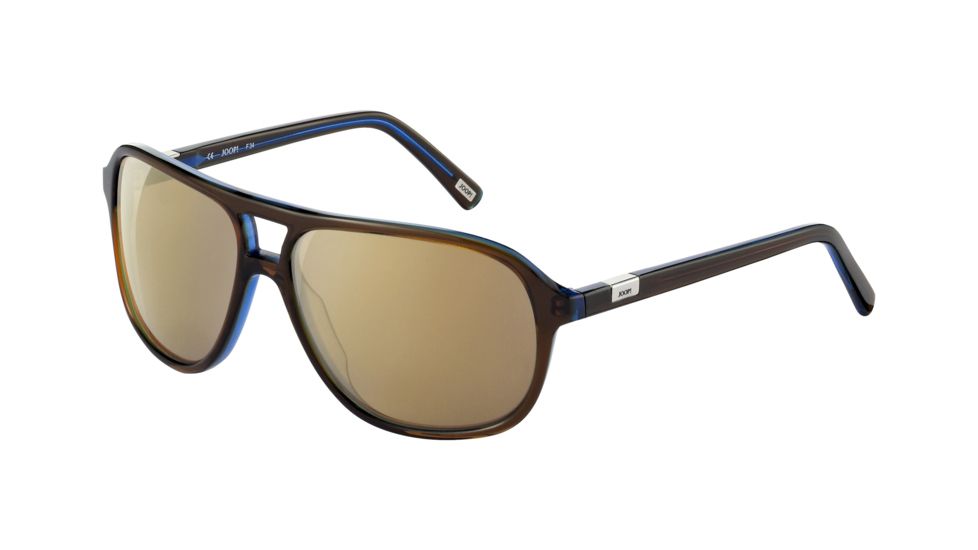 JOOP! 87165 Single Vision Prescription Sunglasses - Brown Frame and Brown Gold Mirror Lens 87165-6127SV