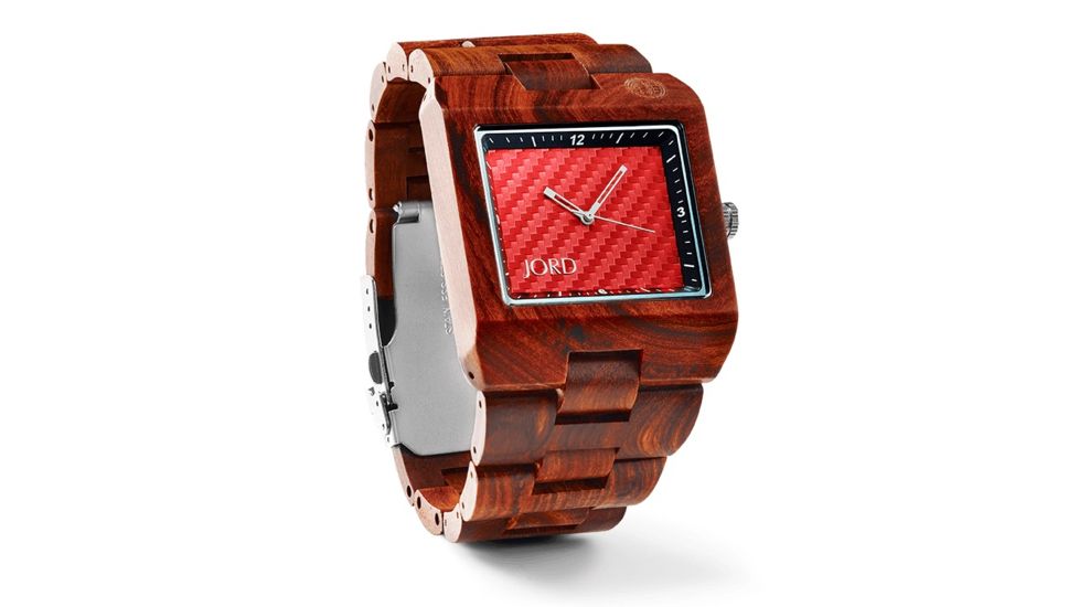 Jord Delmar Red Sandalwood and Red Carbon Fiber, Red J016Q06M