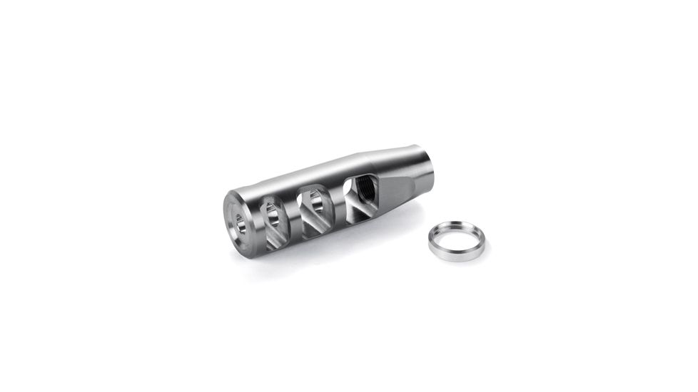 JP Enterprises 3-Port Compensator, 5/8-24 TPI, .750 OD, .350 Exit, Polished Stainless, Silver JPTRE3-324S
