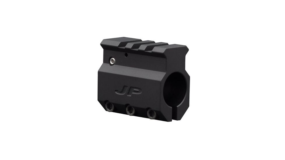JP Enterprises .750 Adjustable Gas Block, Aluminum, Black, Black JPGS-1