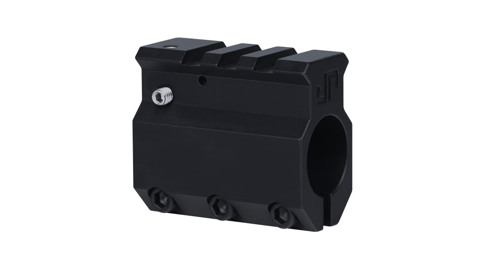 JP Enterprises .750 Adjustable Gas Block, Stainless Steel, Black, Black JPGS-2B